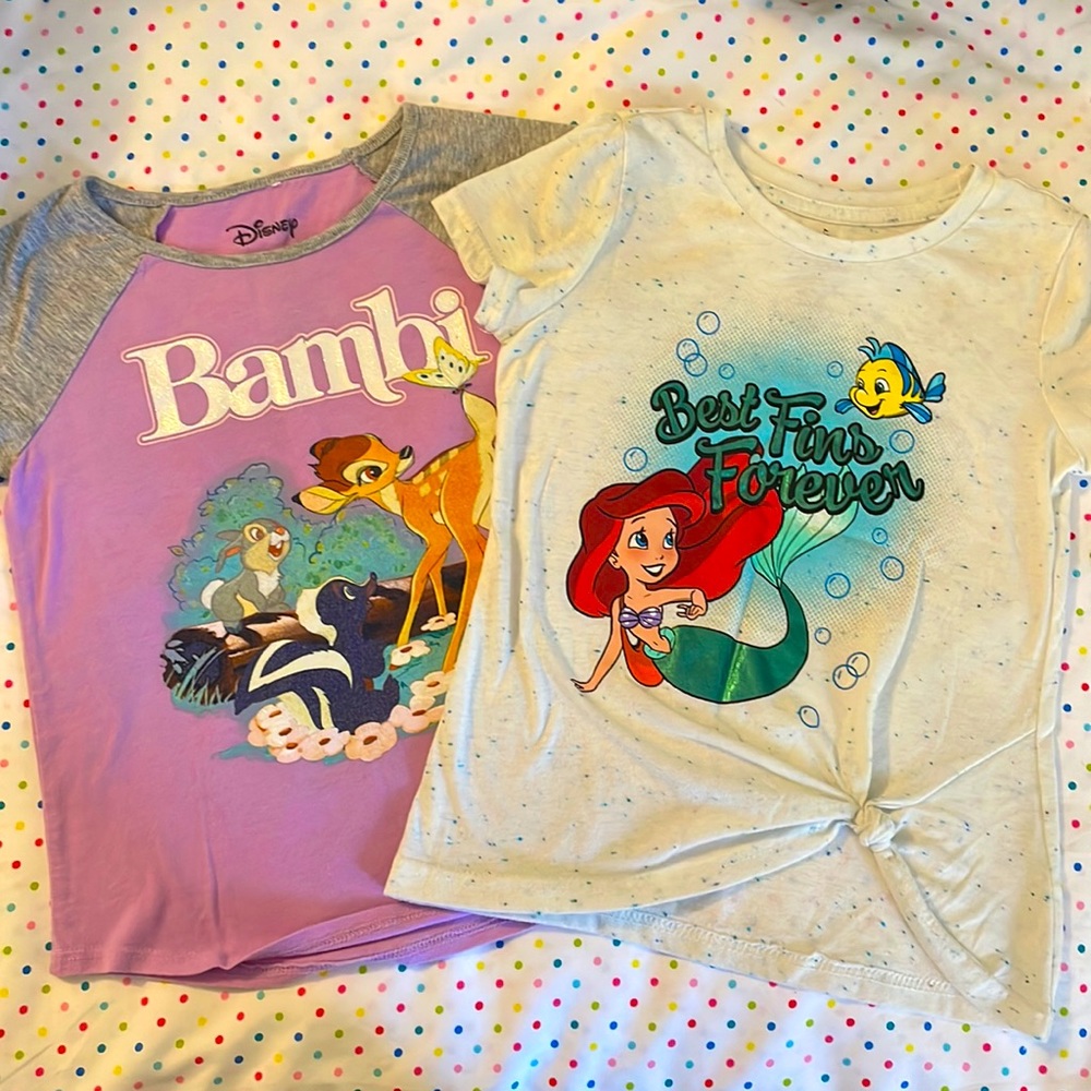 Two Disney shirts EUC